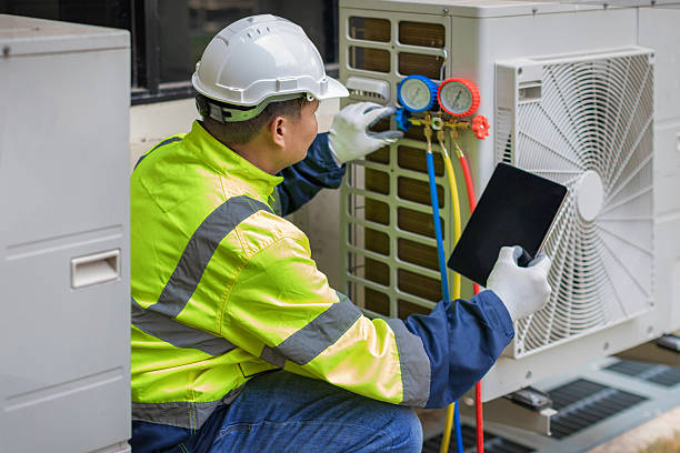 Professional Hvac Maintenance technician working in Milton, GA